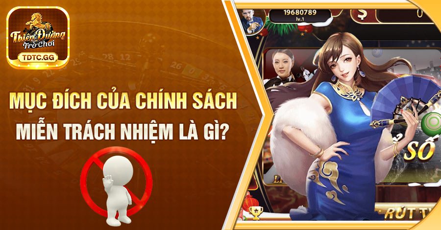 Miễn trách nhiệm - bản tài liệu quan trọng