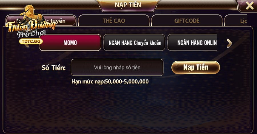 Gửi tiền đơn giản khi sử dụng ví Momo