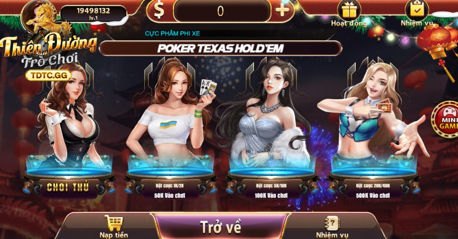 Dễ dàng tìm được phòng chơi phù hợp với khả năng tài chính